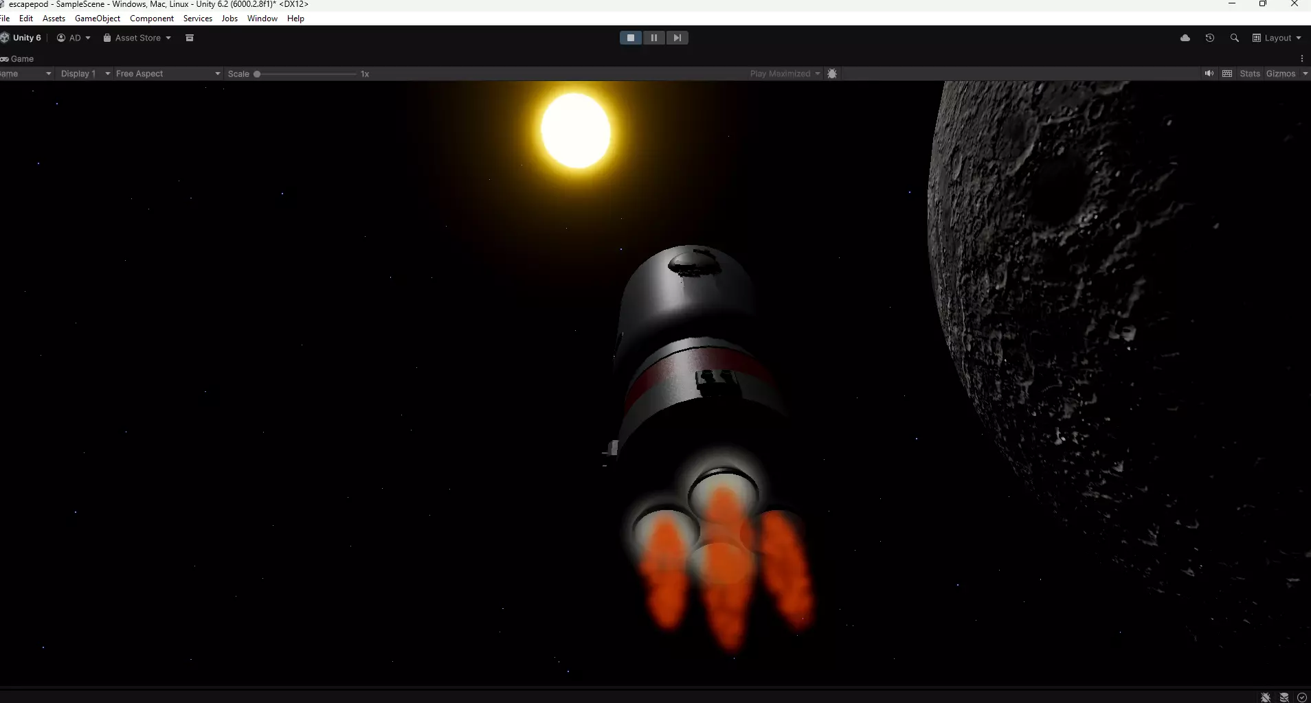 escape pod Low-poly 3D model_5