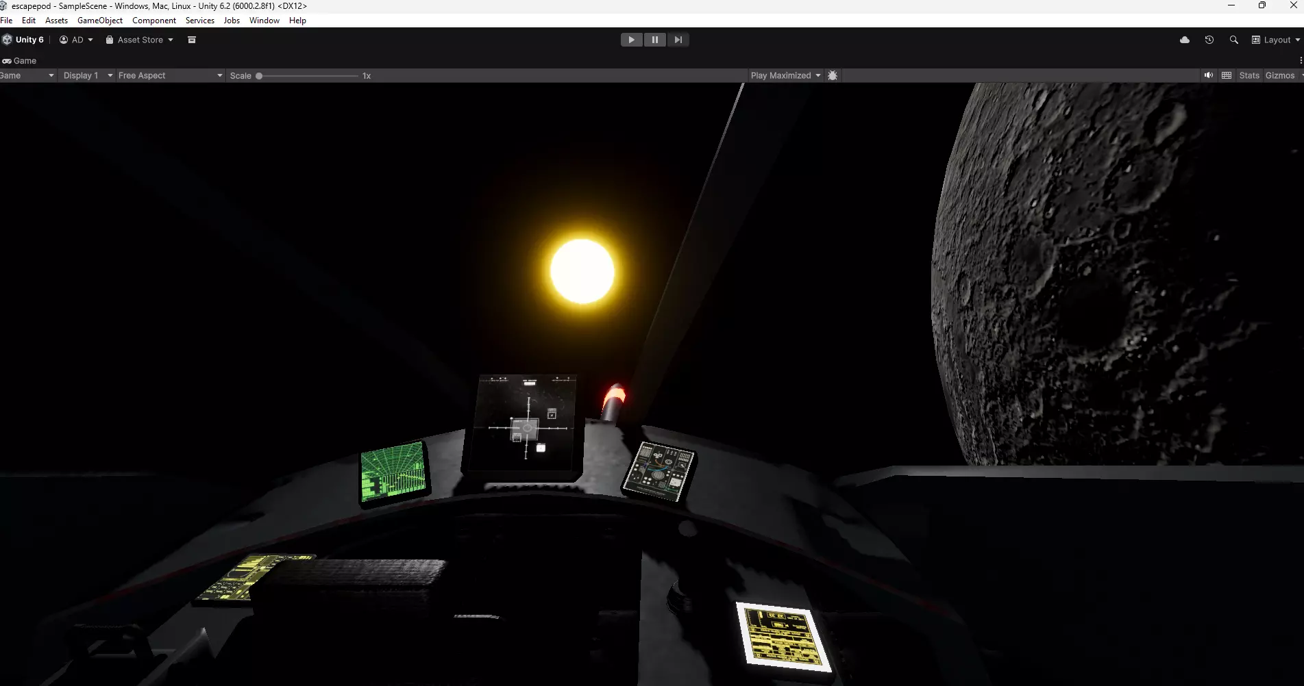 escape pod Low-poly 3D model_0