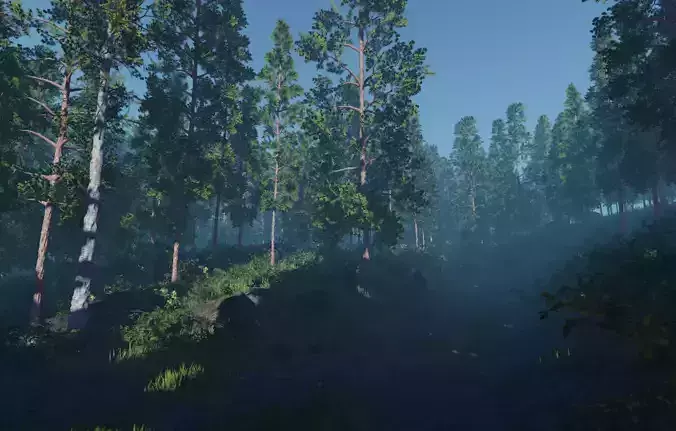 ROBLOX Realistic Ponderosa Pine Tree Forest Pack 01