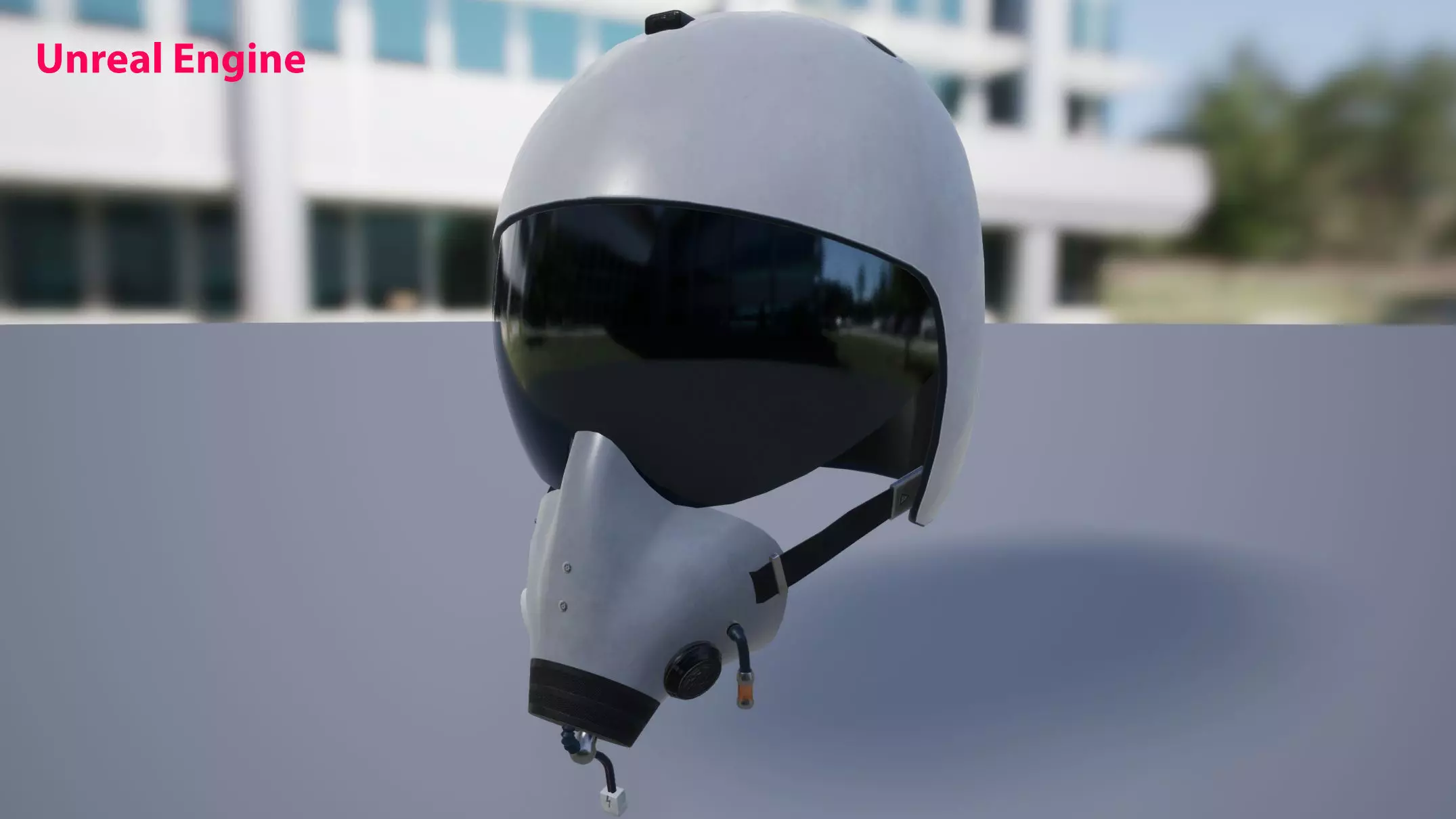 Flight Helmet Low-poly 3D model_6