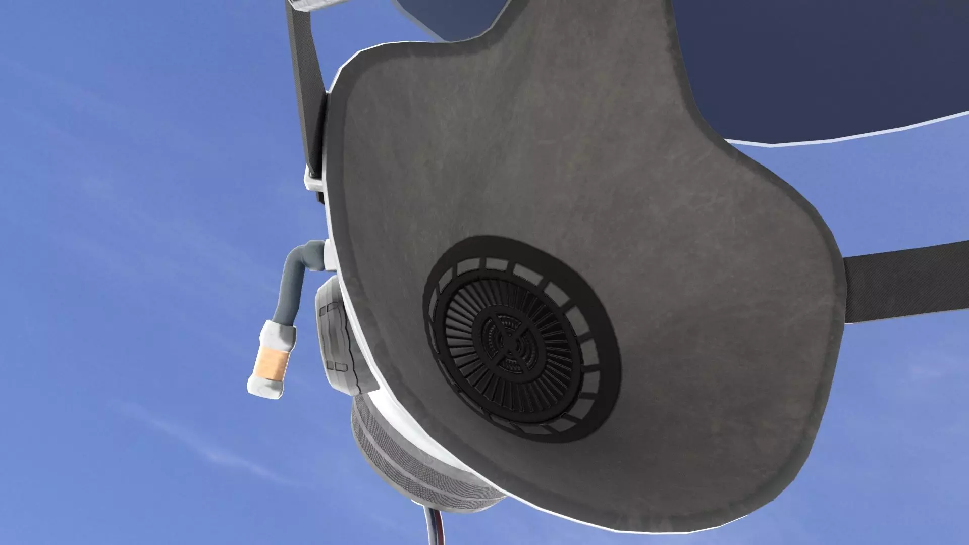 Flight Helmet Low-poly 3D model_12