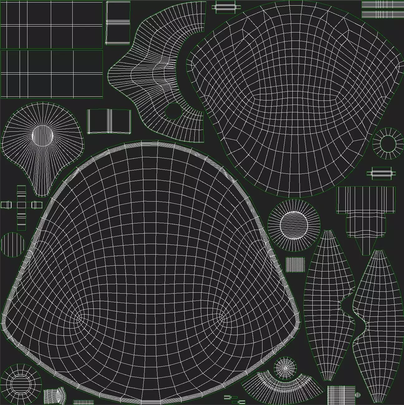 Flight Helmet Low-poly 3D model_14