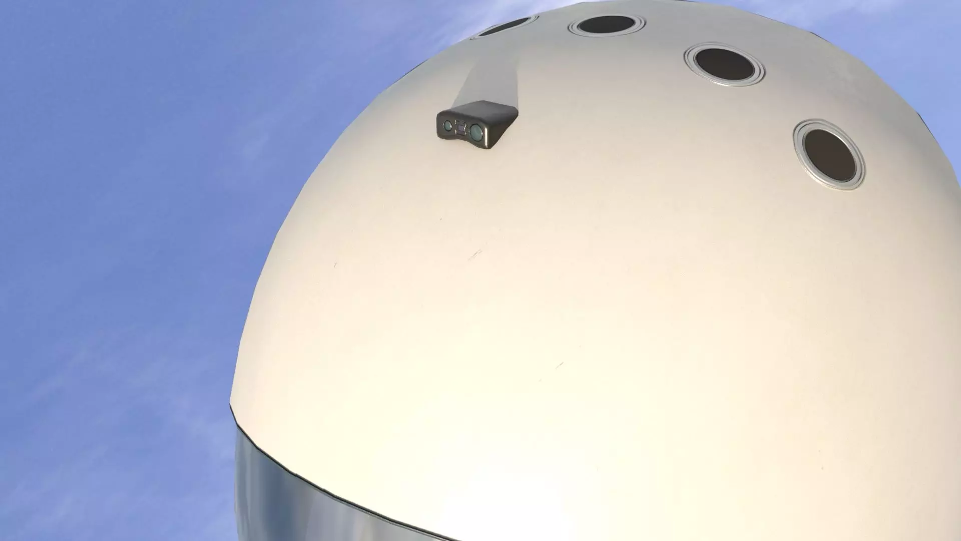 Flight Helmet Low-poly 3D model_13