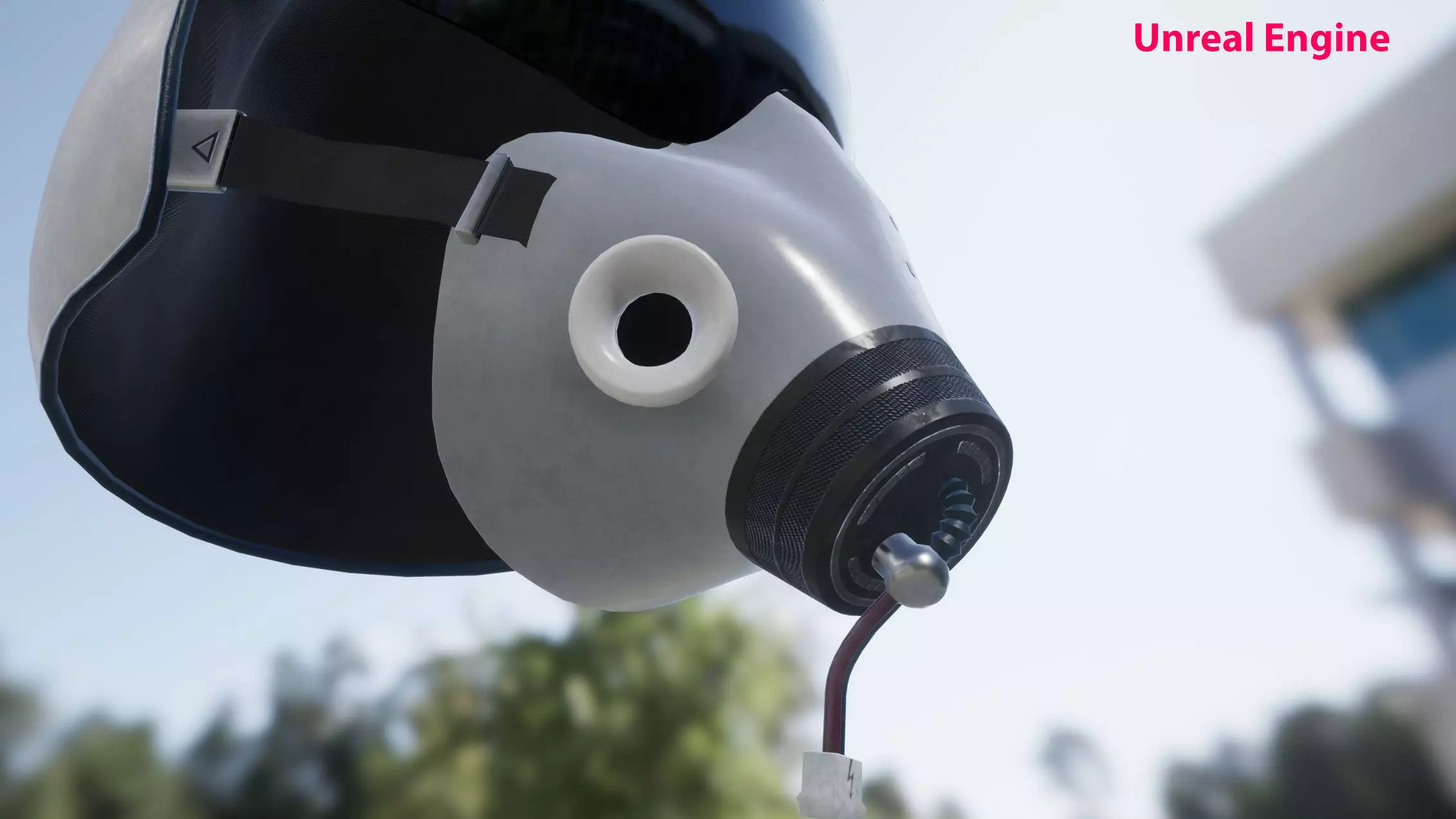 Flight Helmet Low-poly 3D model_8