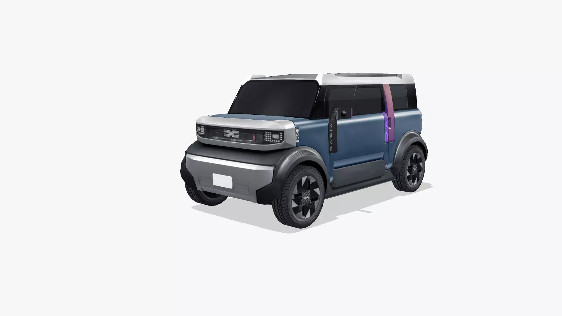Dacia Hipster Concept 2025 Low-poly 3D model_0