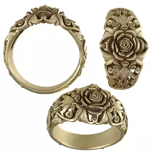 Golden rose Ring