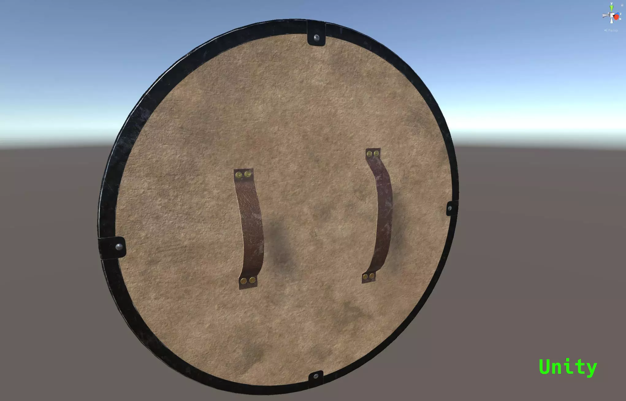 Viking Serpent Shield Low-poly 3D model_11