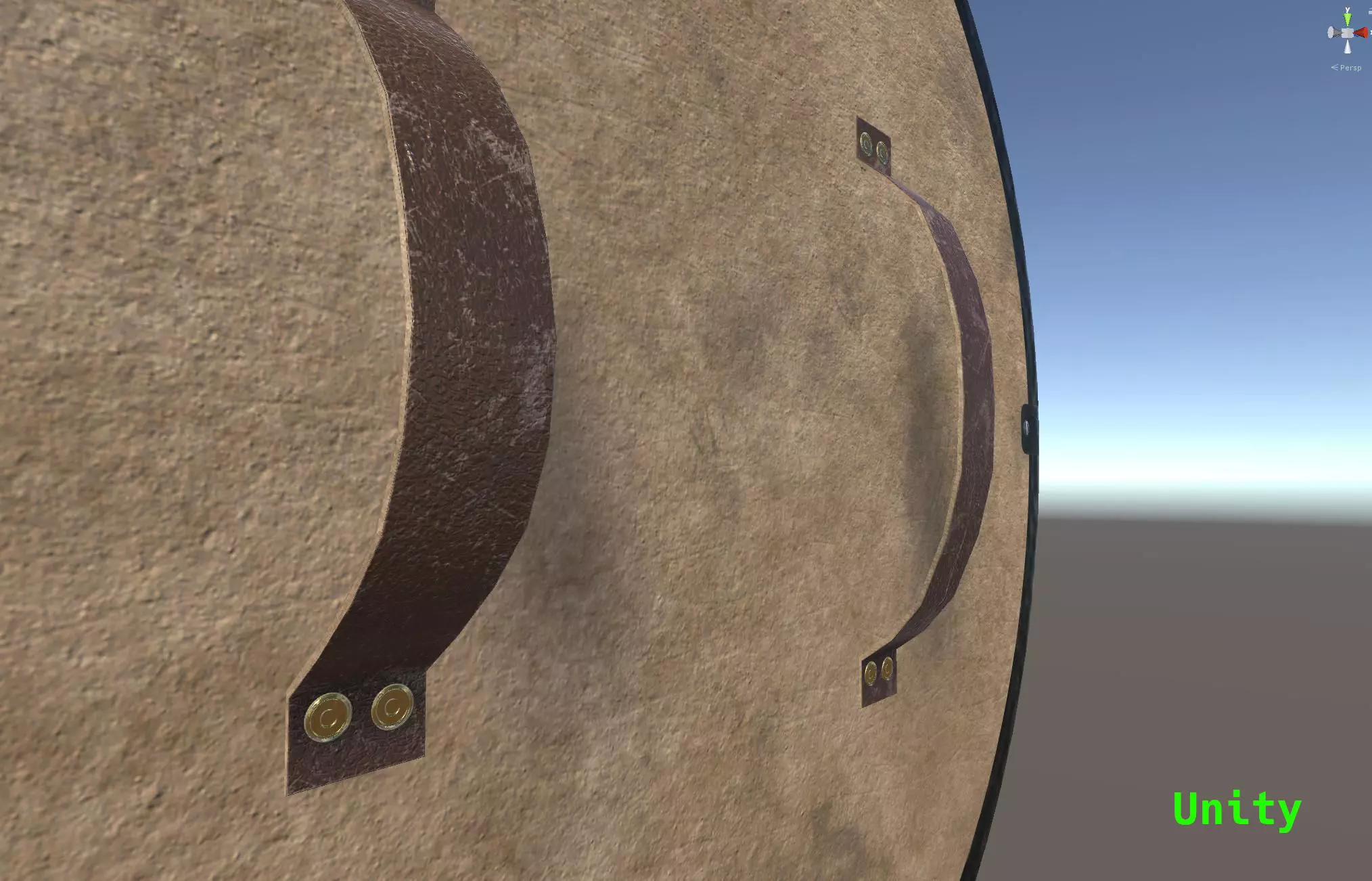 Viking Serpent Shield Low-poly 3D model_12