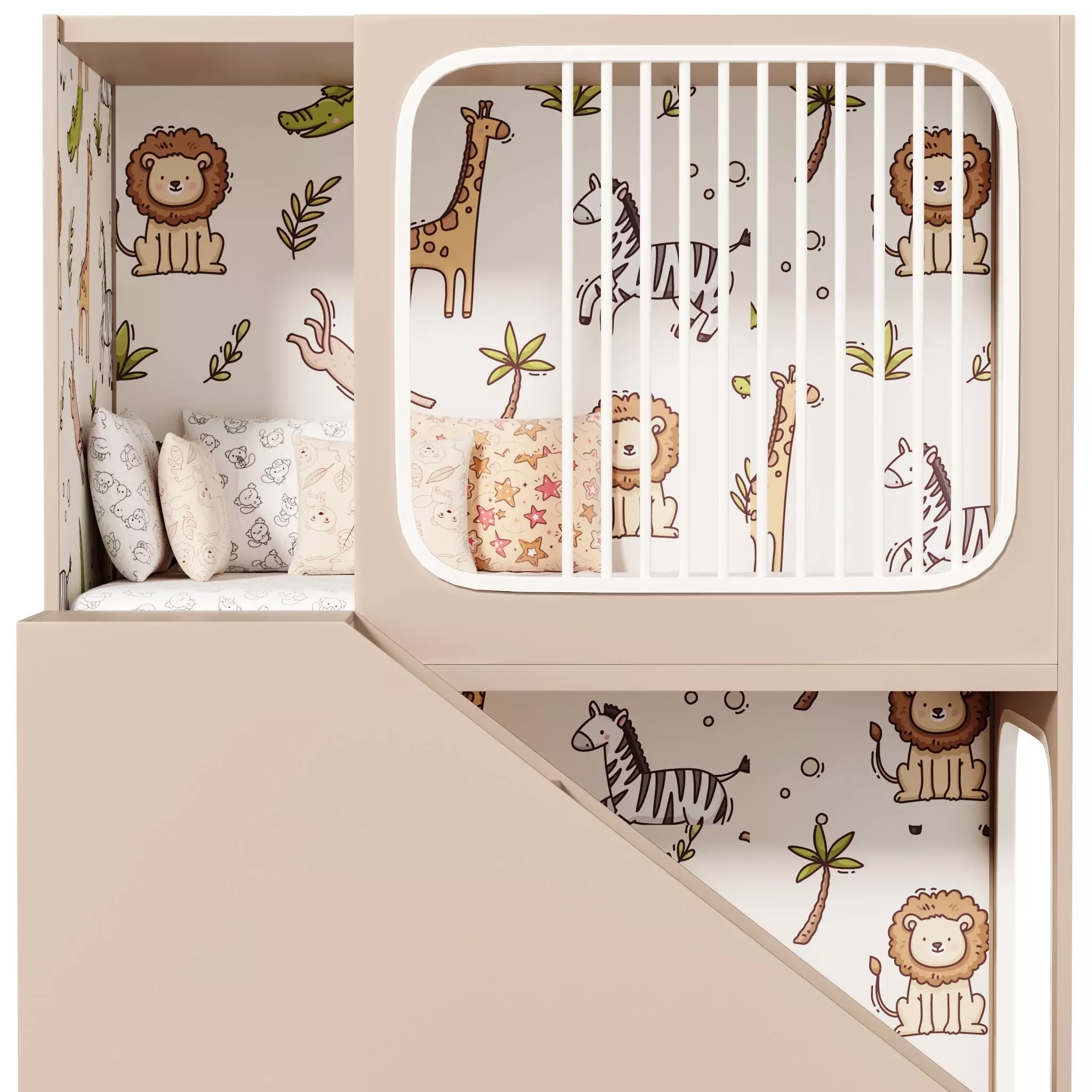 Bunk bed for kids 5 3D model_6