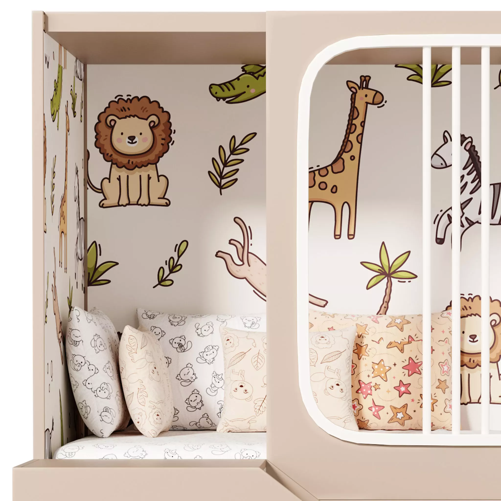 Bunk bed for kids 5 3D model_12