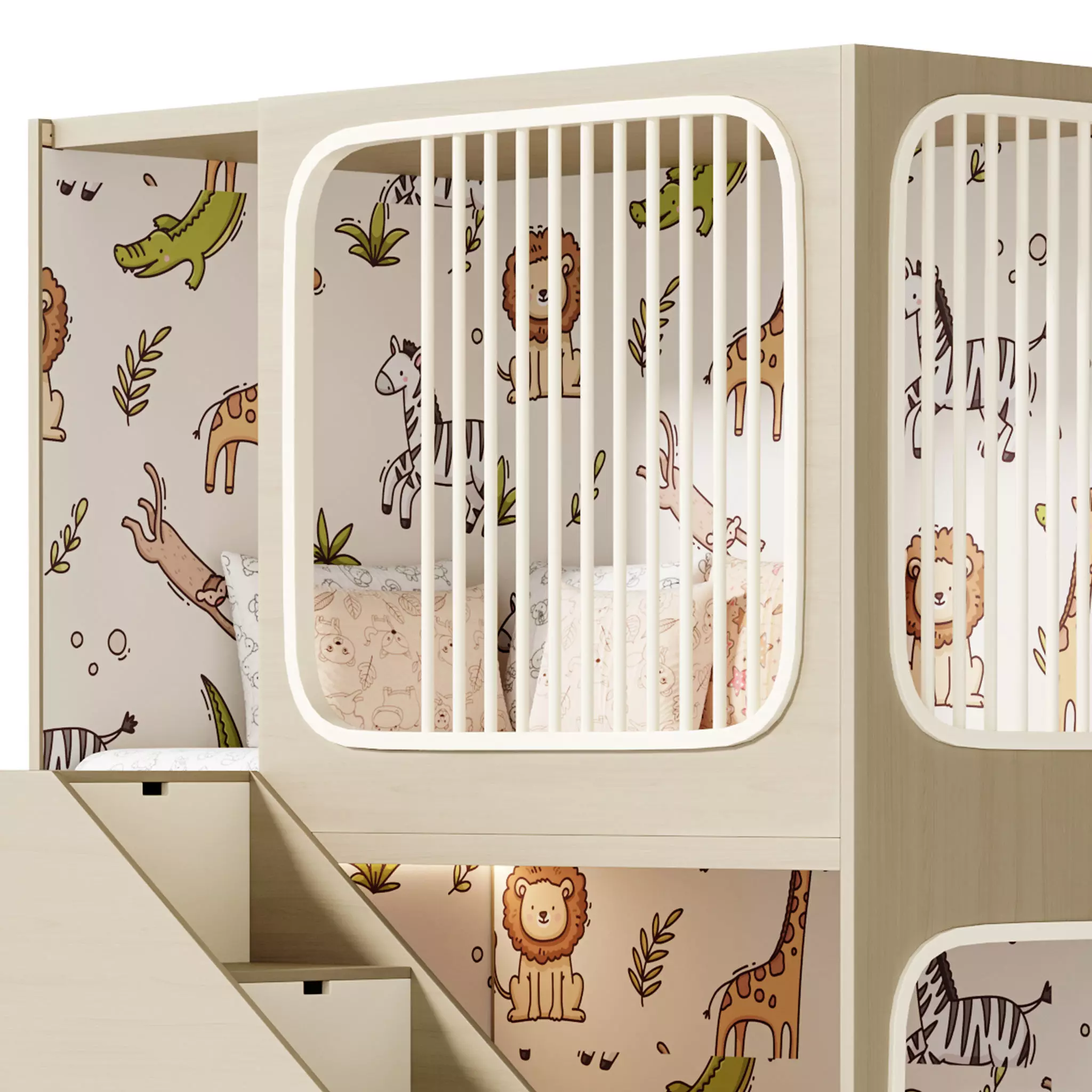 Bunk bed for kids 5 3D model_8