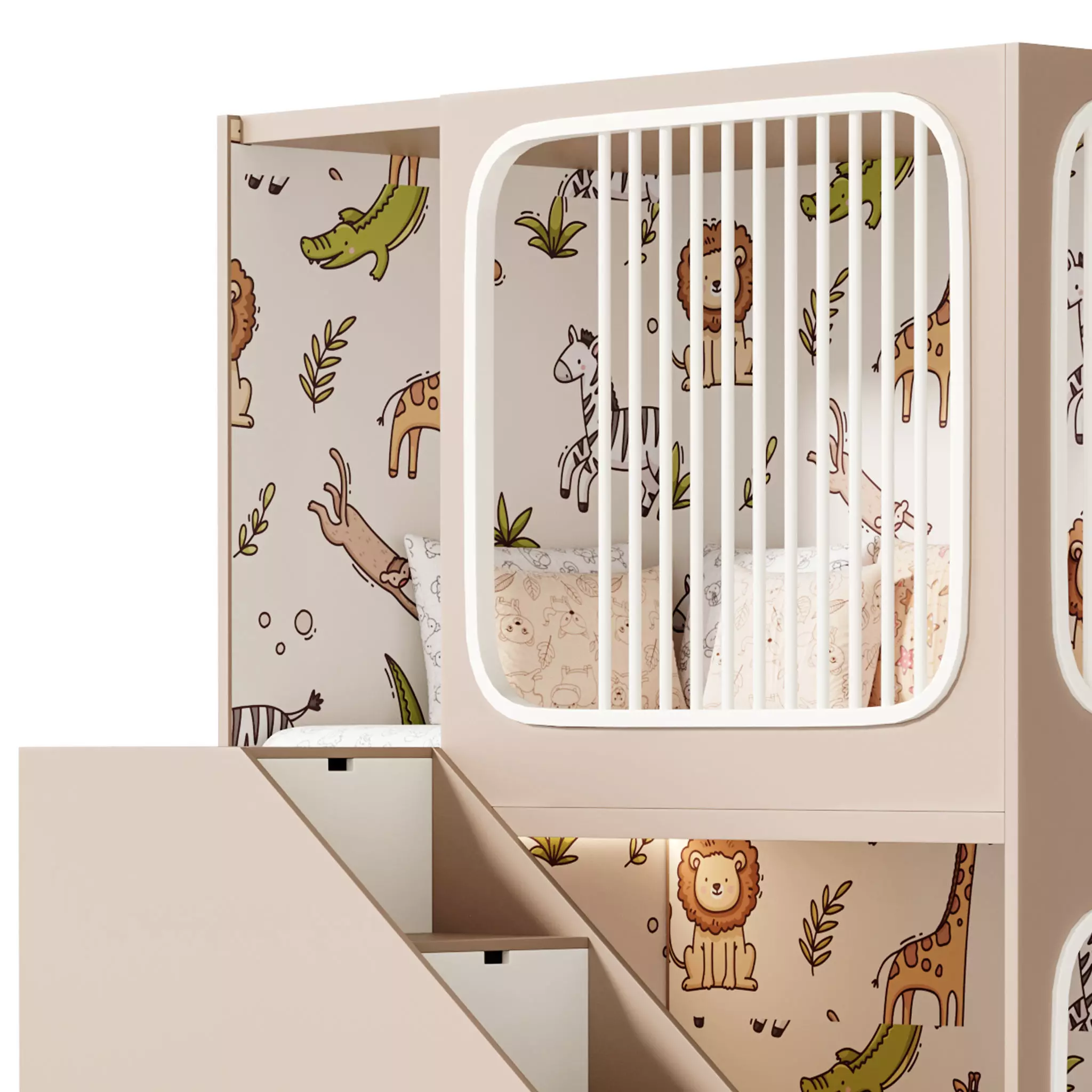 Bunk bed for kids 5 3D model_11