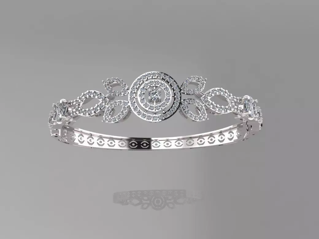 Diamond Moving Bracelet  3D print model_2