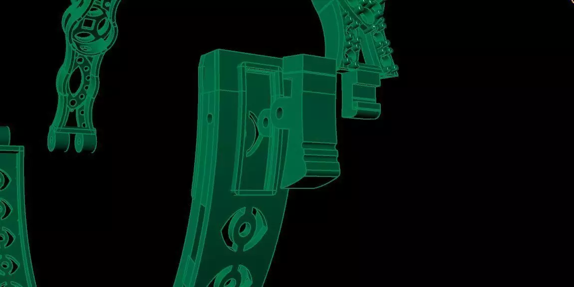 Diamond Moving Bracelet  3D print model_7