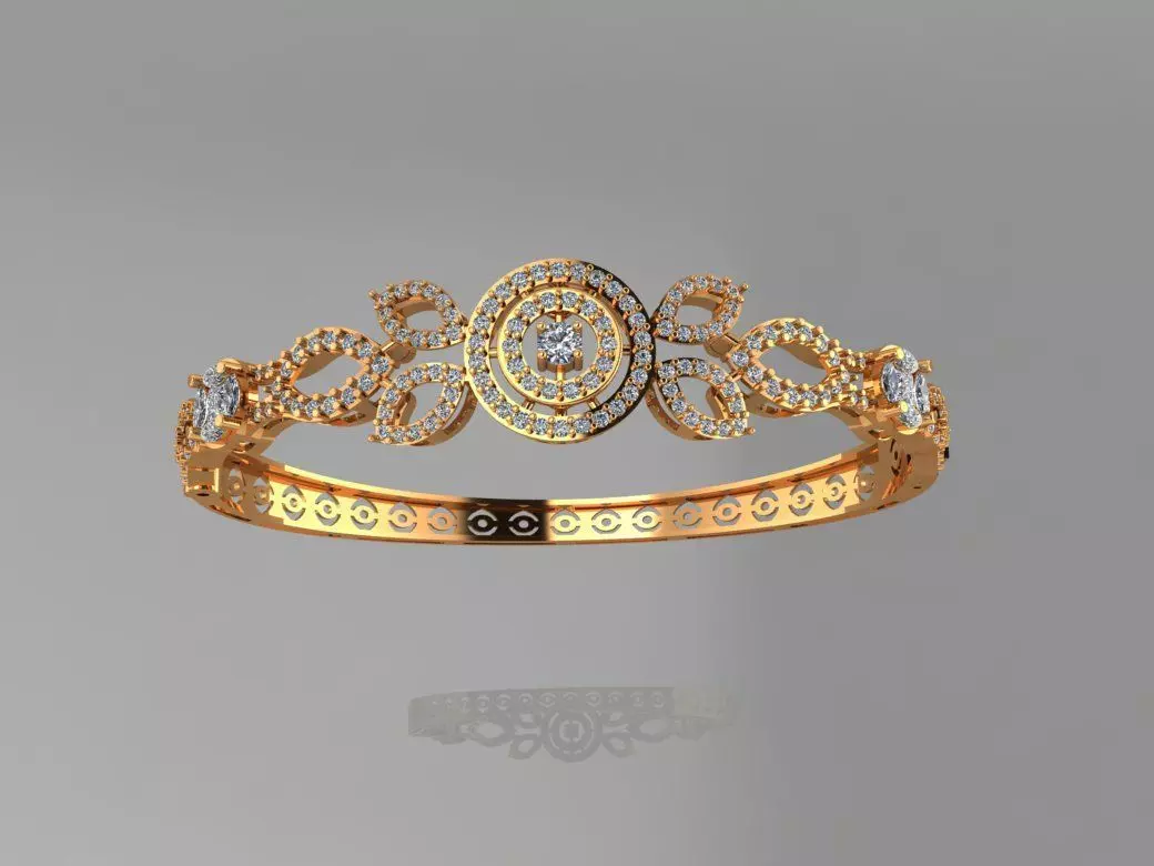 Diamond Moving Bracelet  3D print model_0