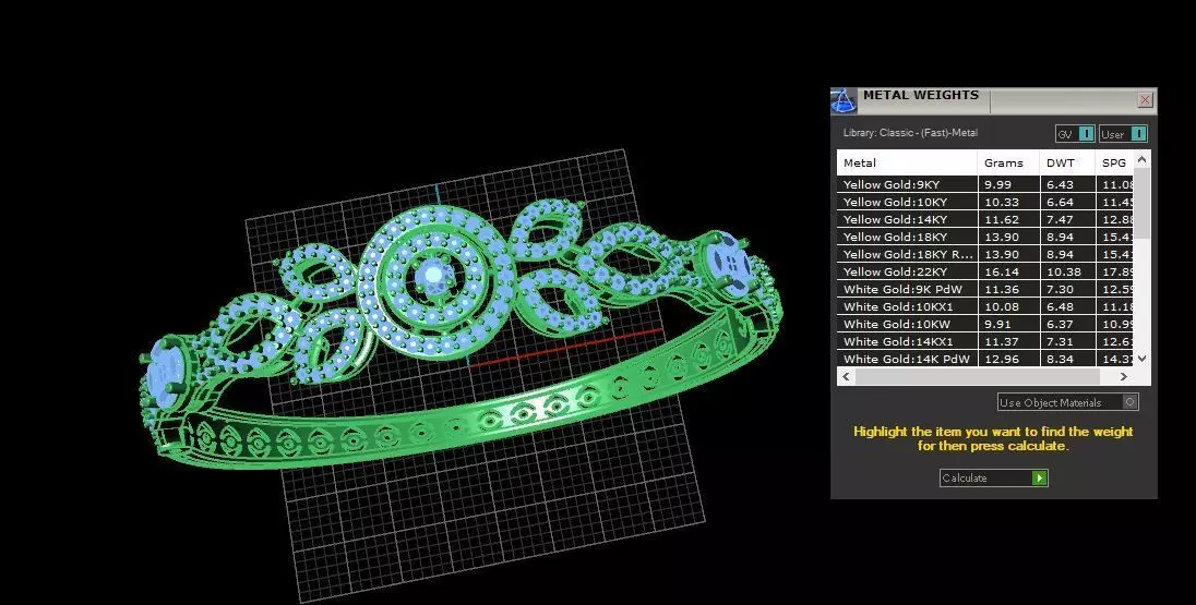 Diamond Moving Bracelet  3D print model_4