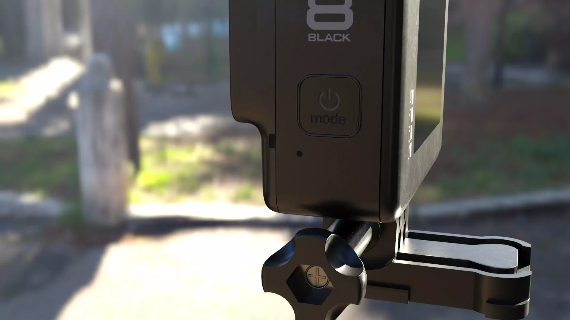 GoPro Hero 8 Black Low-poly 3D model_7