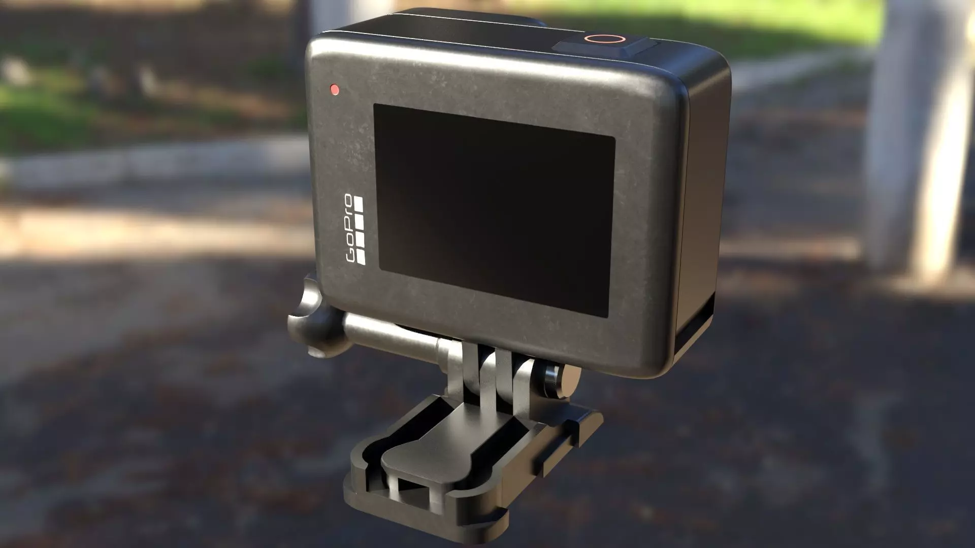 GoPro Hero 8 Black Low-poly 3D model_3