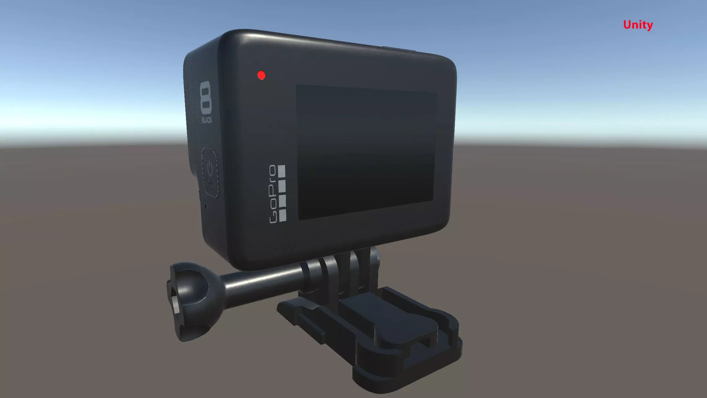 GoPro Hero 8 Black Low-poly 3D model_11