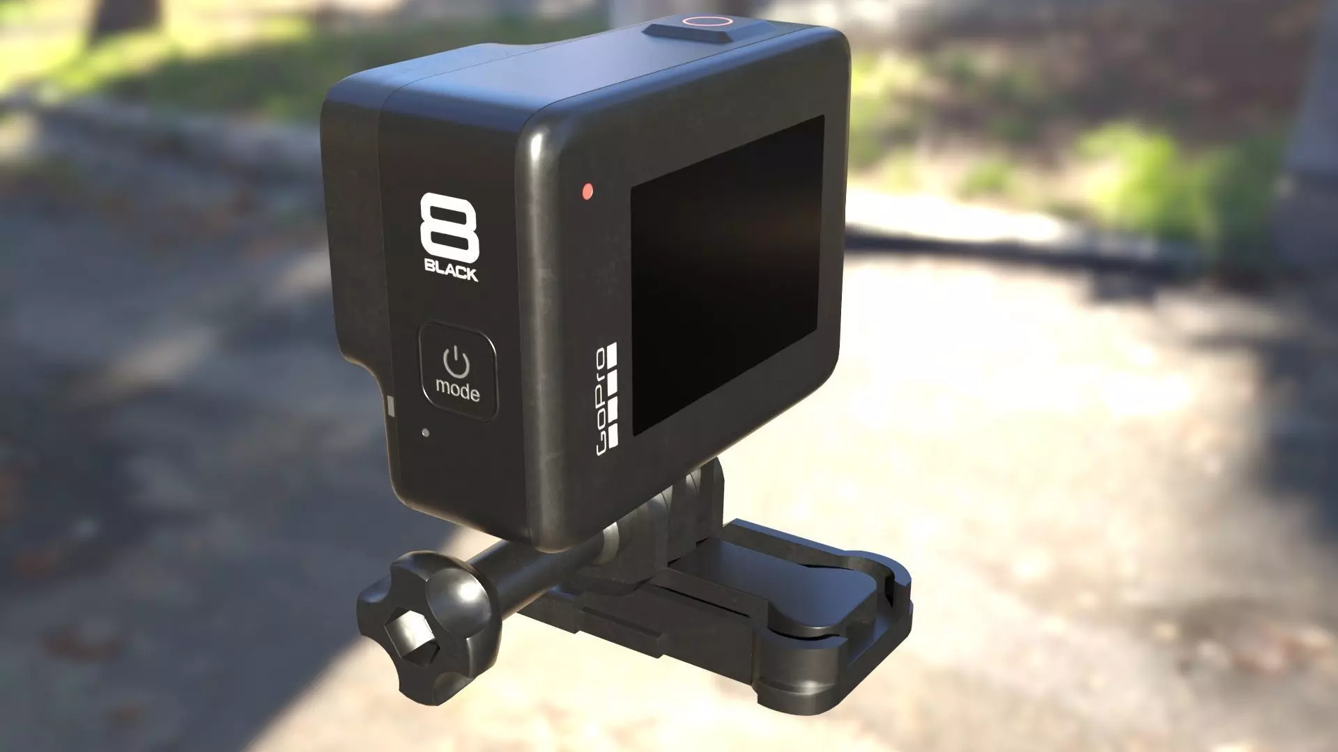 GoPro Hero 8 Black Low-poly 3D model_4