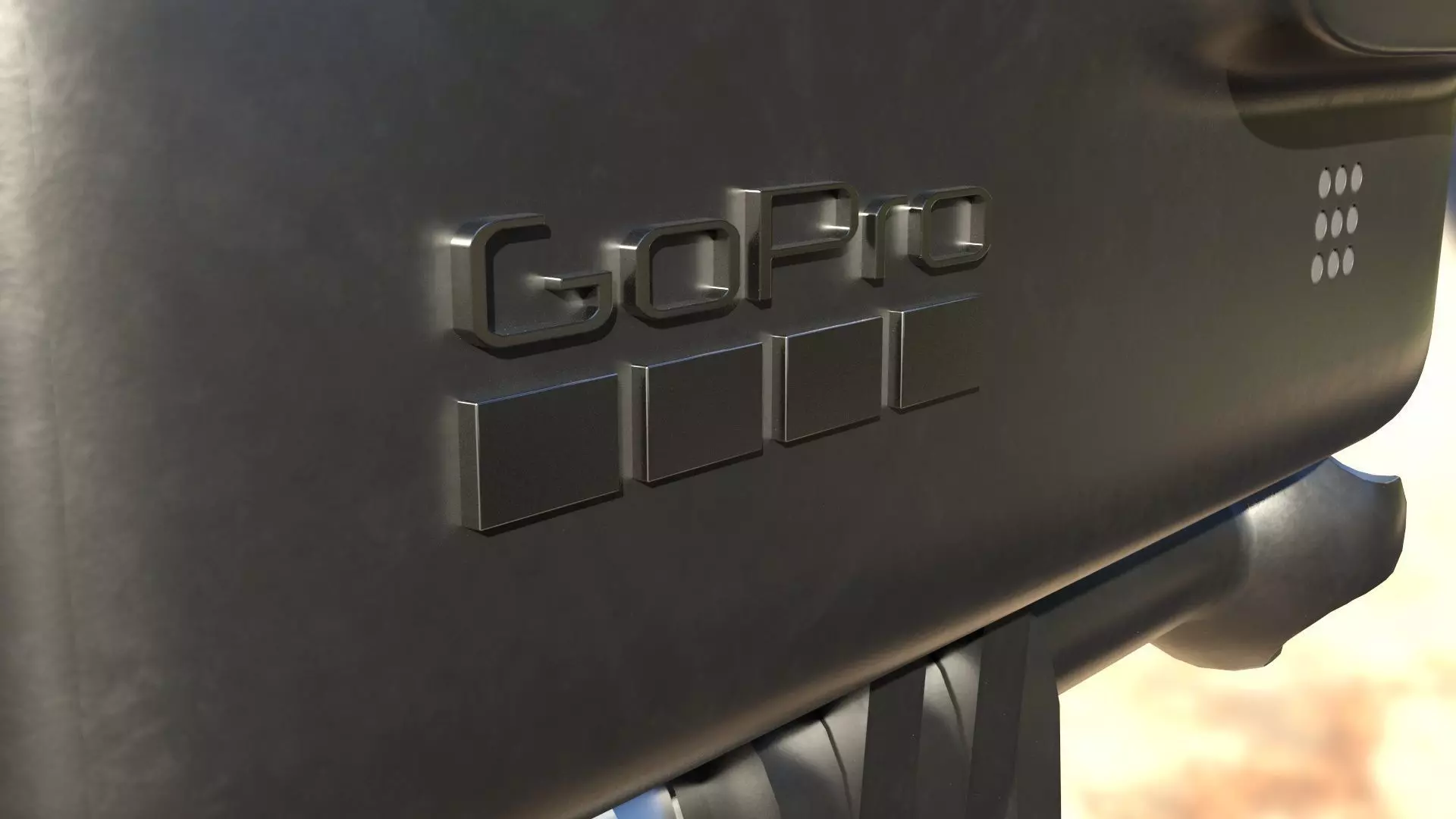 GoPro Hero 8 Black Low-poly 3D model_6