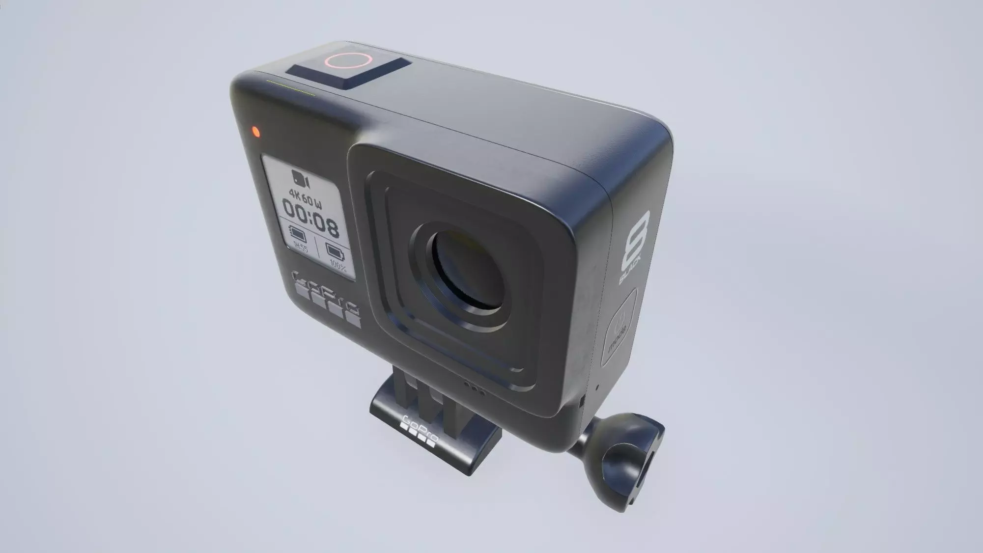 GoPro Hero 8 Black Low-poly 3D model_14