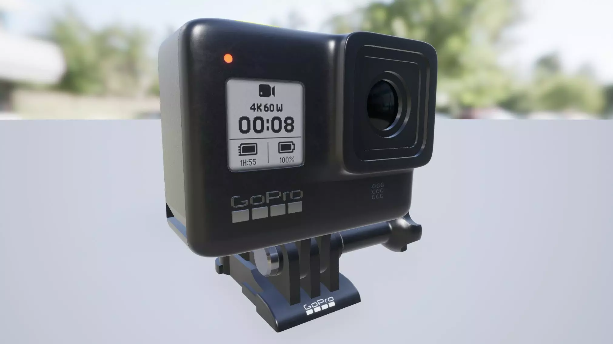 GoPro Hero 8 Black Low-poly 3D model_13