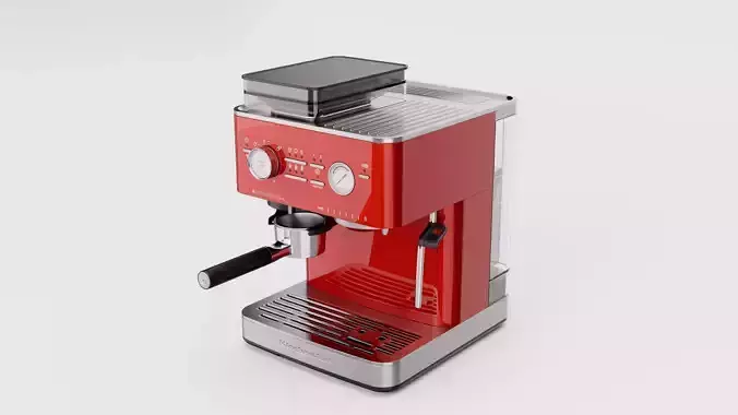 KitchenAid Espresso Machine 3D model 2