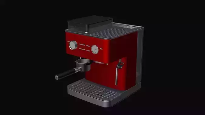 KitchenAid Espresso Machine 3D model 7