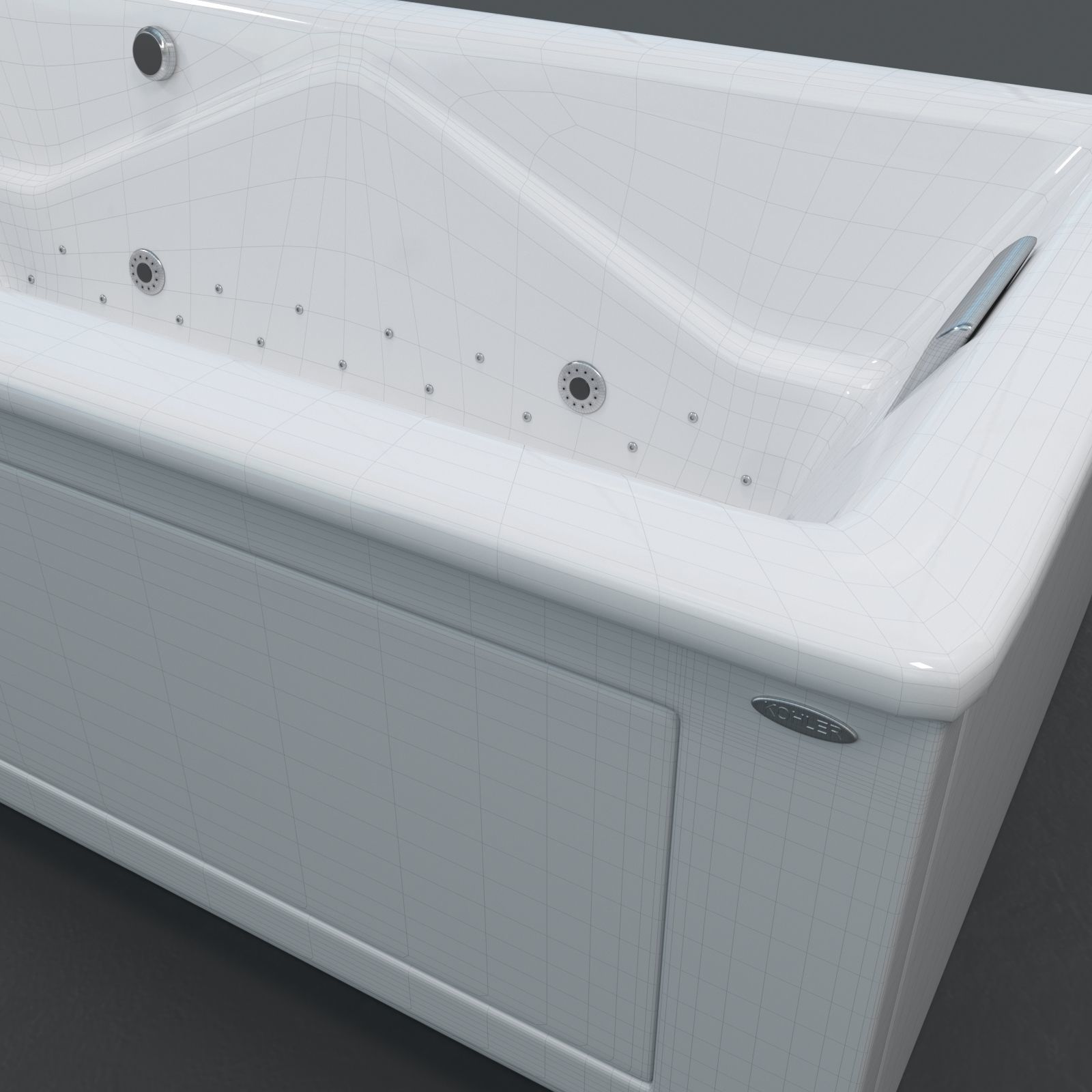 Kohler Bath K-865 3D model_3