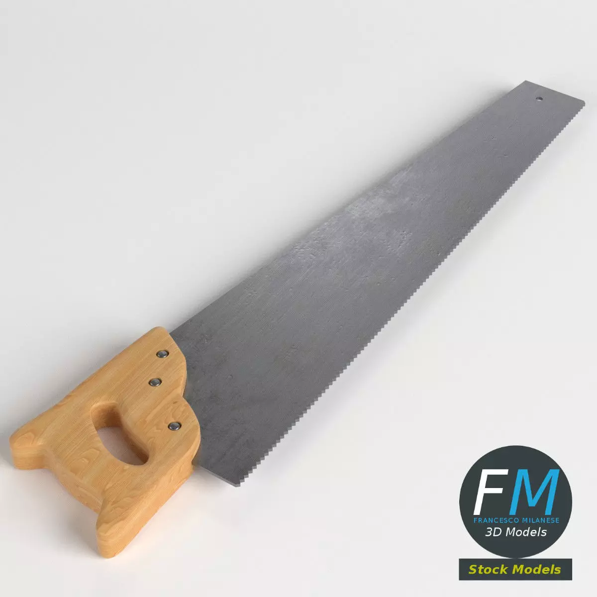 Hand saw 3D model_0
