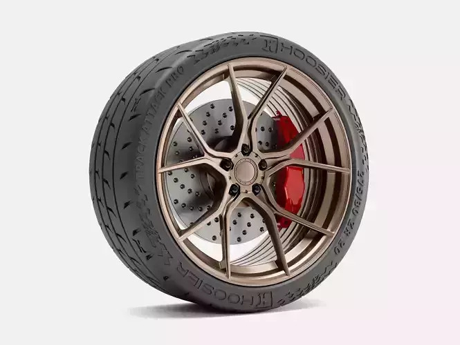 20x10 Stance SF07 Wheel Hoosier Track Attack Pro Tire