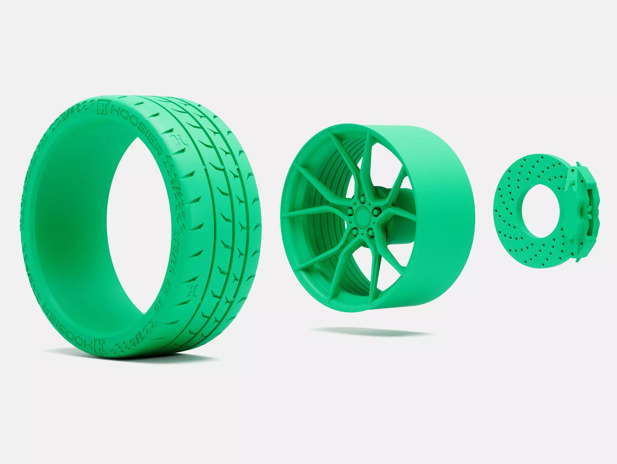 20x10 Stance SF07 Wheel Hoosier Track Attack Pro Tire 3D print model_5