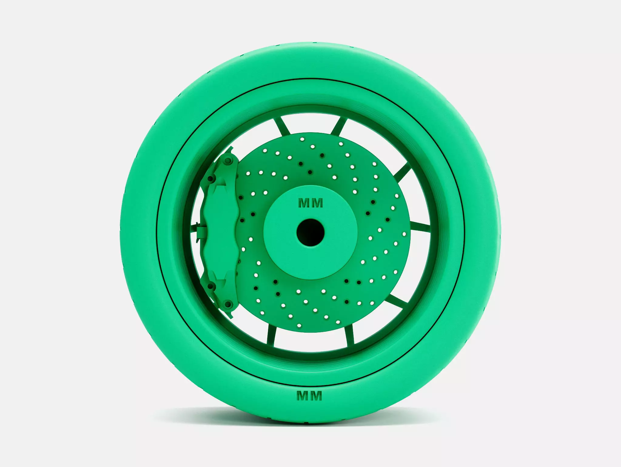 20x10 Stance SF07 Wheel Hoosier Track Attack Pro Tire 3D print model_4