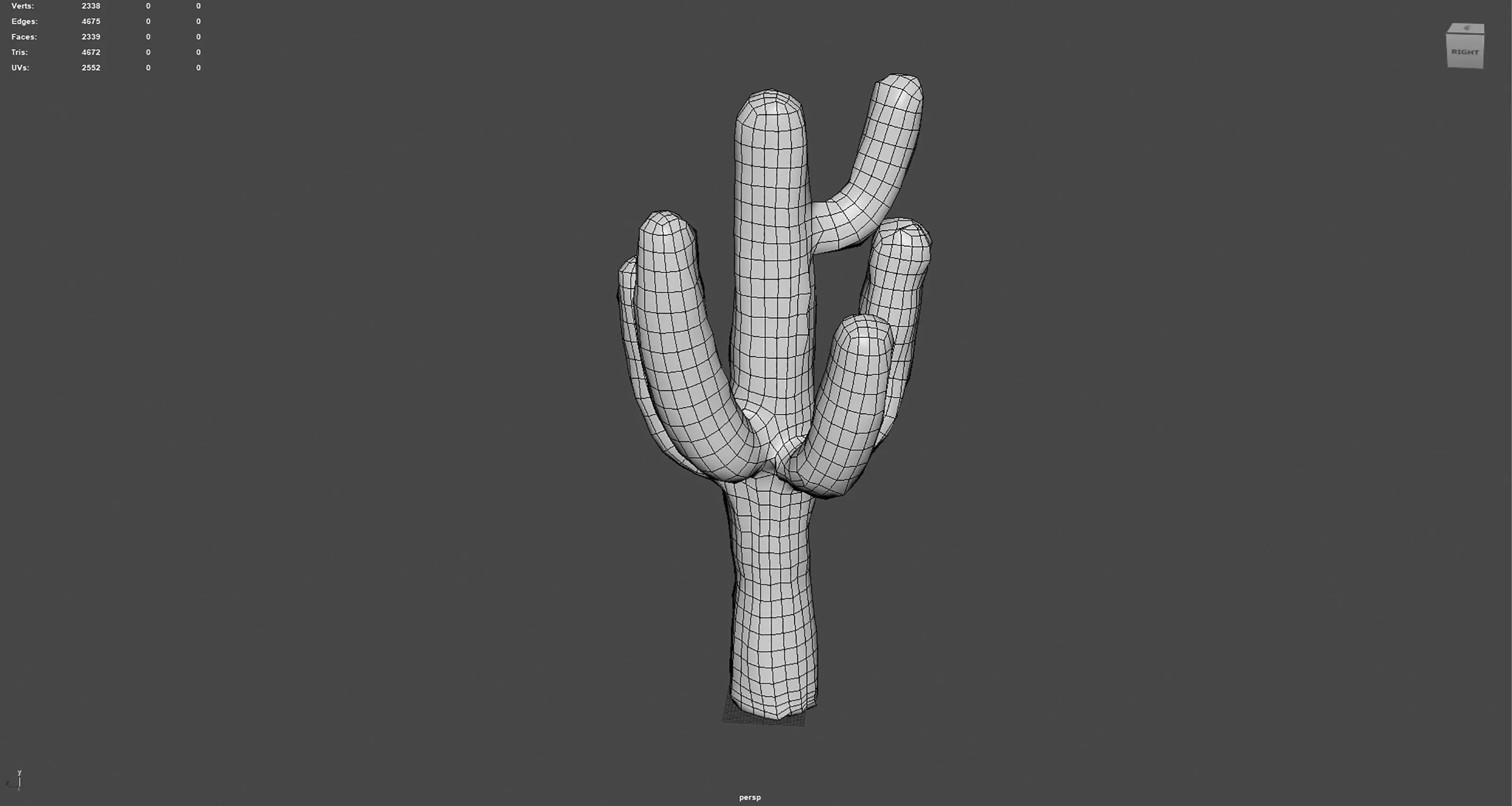 Desert Sentinel  Realistic Low Poly Cactus 4K PBR Textures  Low-poly 3D model_14