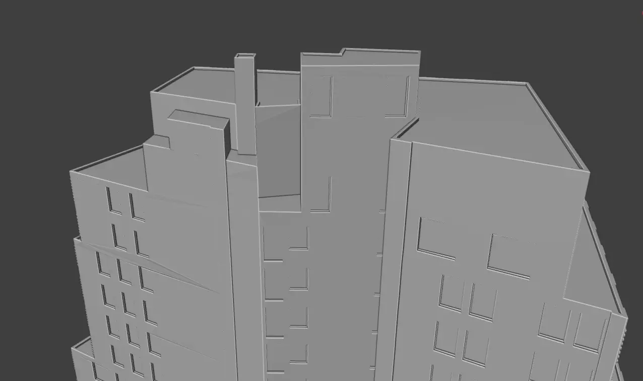 111 John Street NYC Art Deco Skyscraper High Detail  3D print model_27
