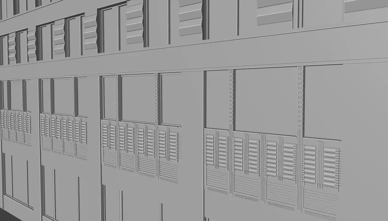 111 John Street NYC Art Deco Skyscraper High Detail  3D print model_16