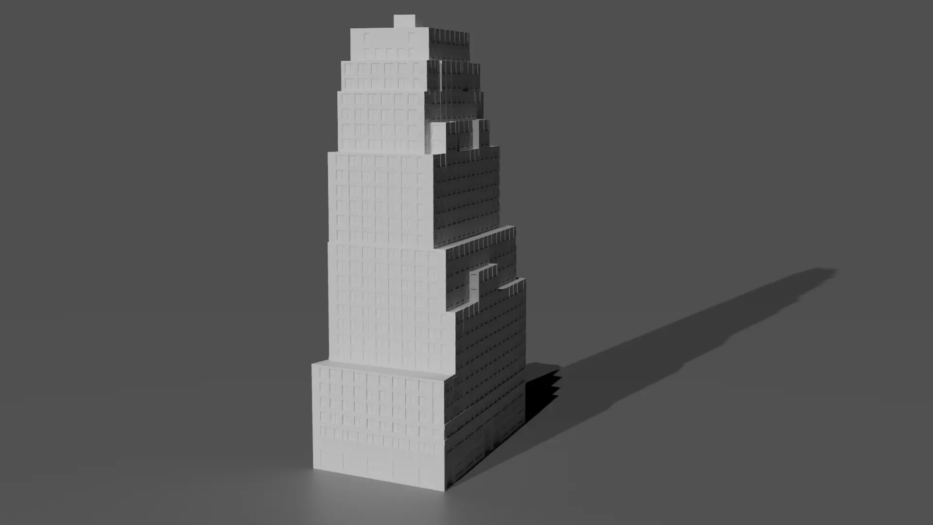 111 John Street NYC Art Deco Skyscraper High Detail  3D print model_1