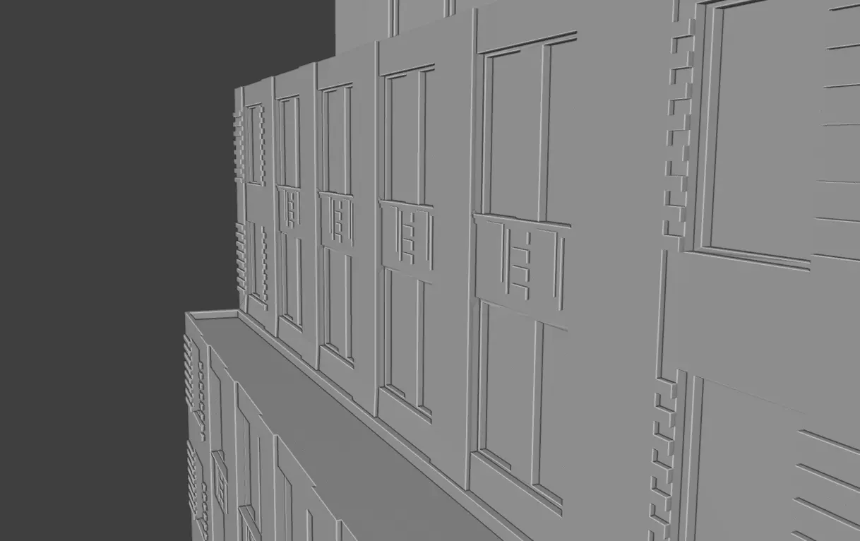 111 John Street NYC Art Deco Skyscraper High Detail  3D print model_23