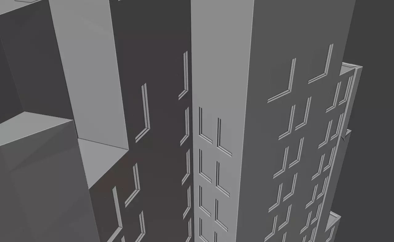 111 John Street NYC Art Deco Skyscraper High Detail  3D print model_20