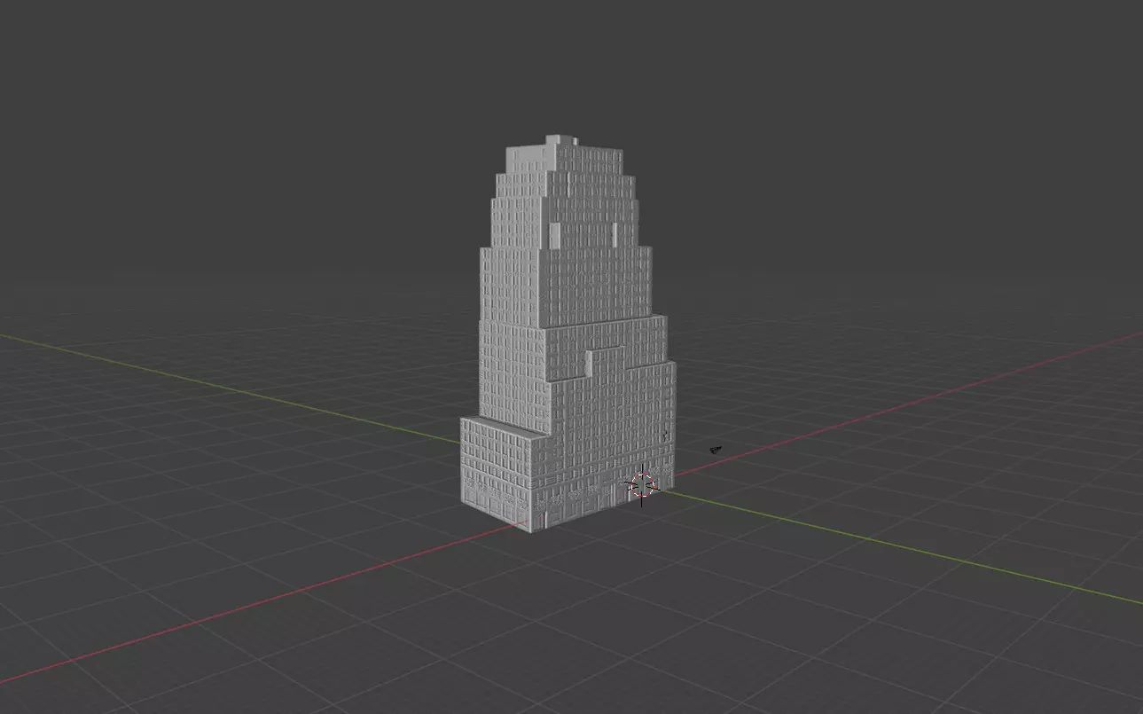 111 John Street NYC Art Deco Skyscraper High Detail  3D print model_29