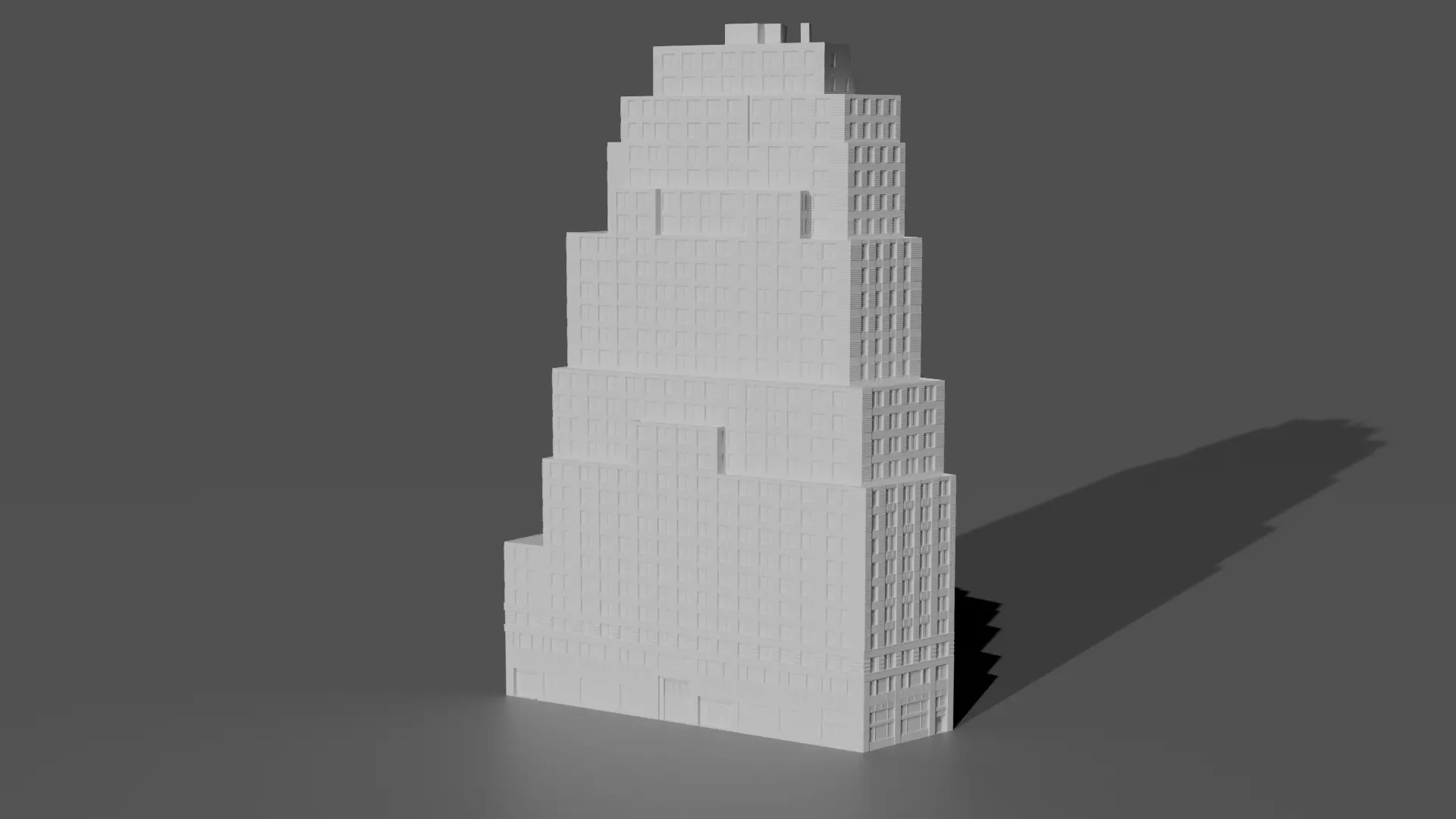 111 John Street NYC Art Deco Skyscraper High Detail  3D print model_0