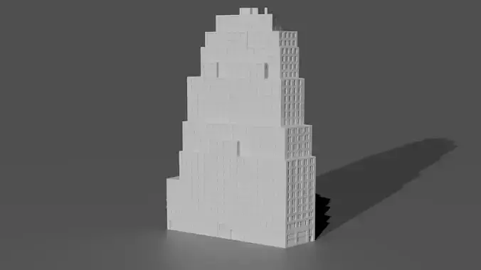 111 John Street NYC Art Deco Skyscraper High Detail  3D print model 111 John Street NYC Art Deco Skyscraper High Detail  3D print model