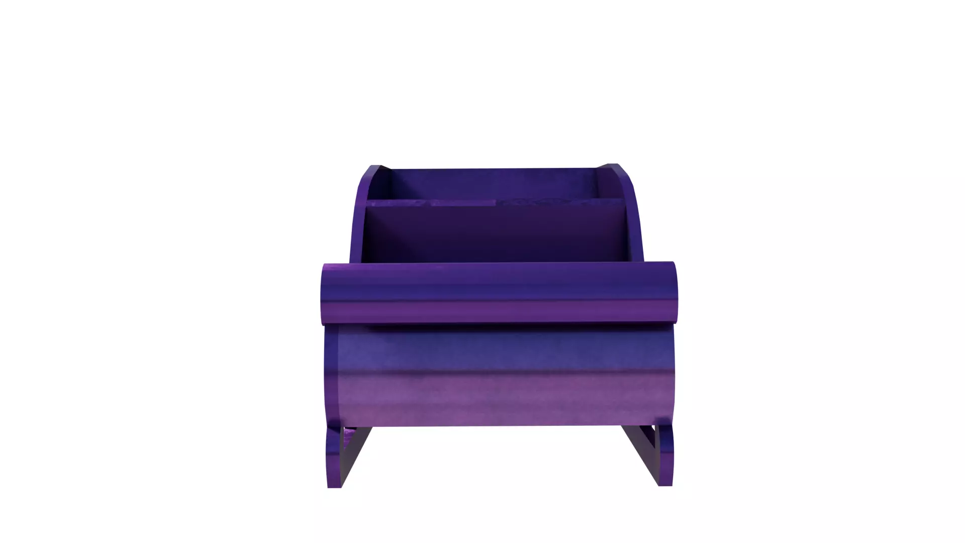 Low Poly Santa Sleigh 1964 Rudolph the Red Nose Reindeer Low-poly 3D model_12