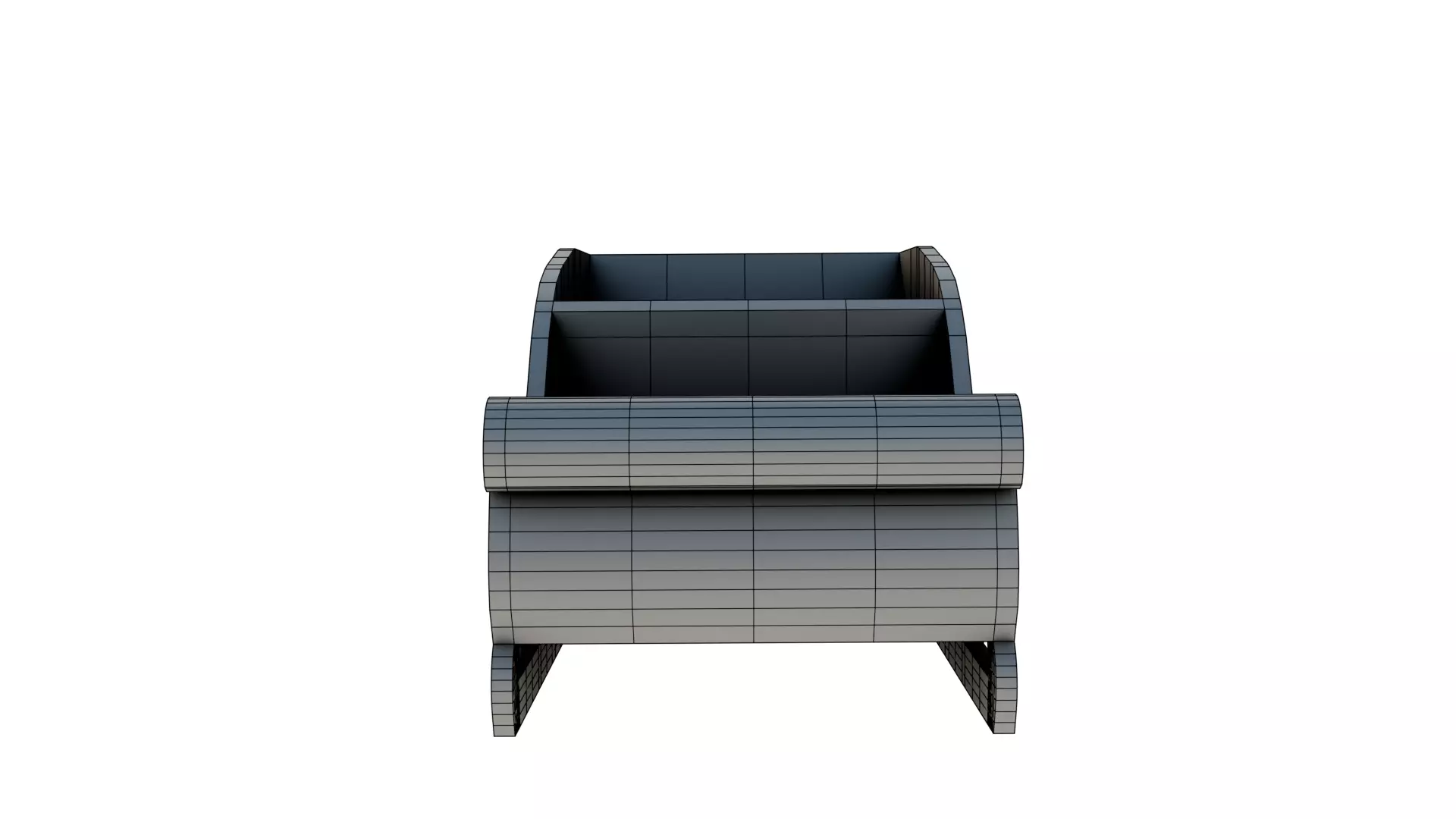 Low Poly Santa Sleigh 1964 Rudolph the Red Nose Reindeer Low-poly 3D model_15