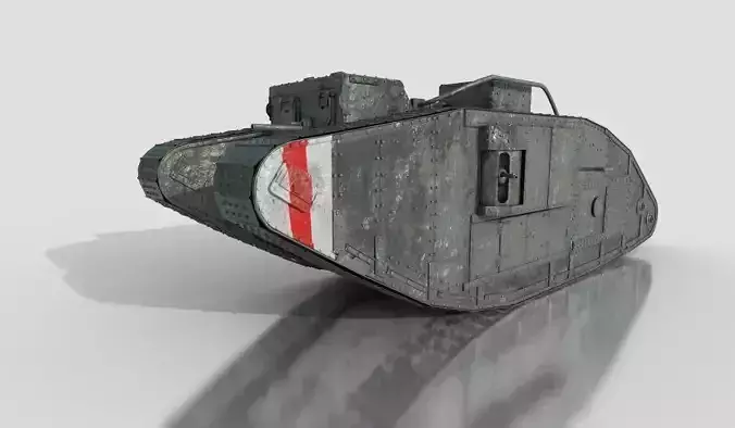 Mark V British Heavy Tank WW1 3D model