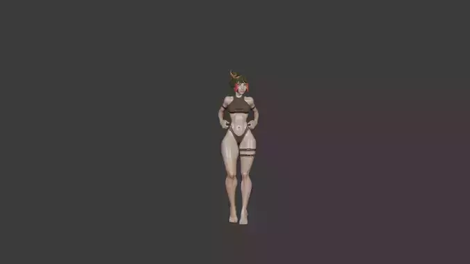 Beautiful Model Woman  Realistic 3D Character Model 