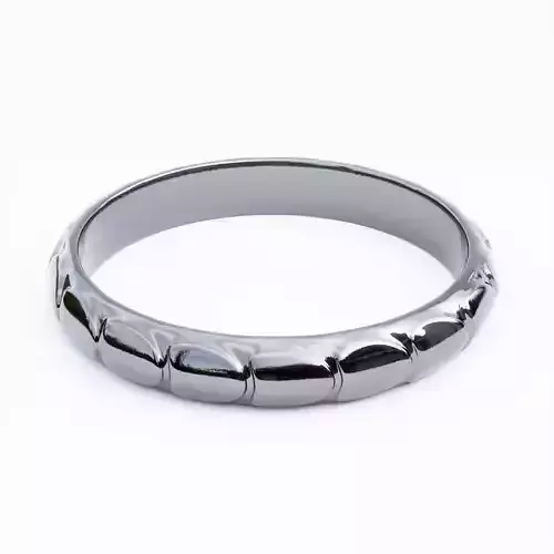 Minimal Segment Metal Ring - Modern Polished Band Design