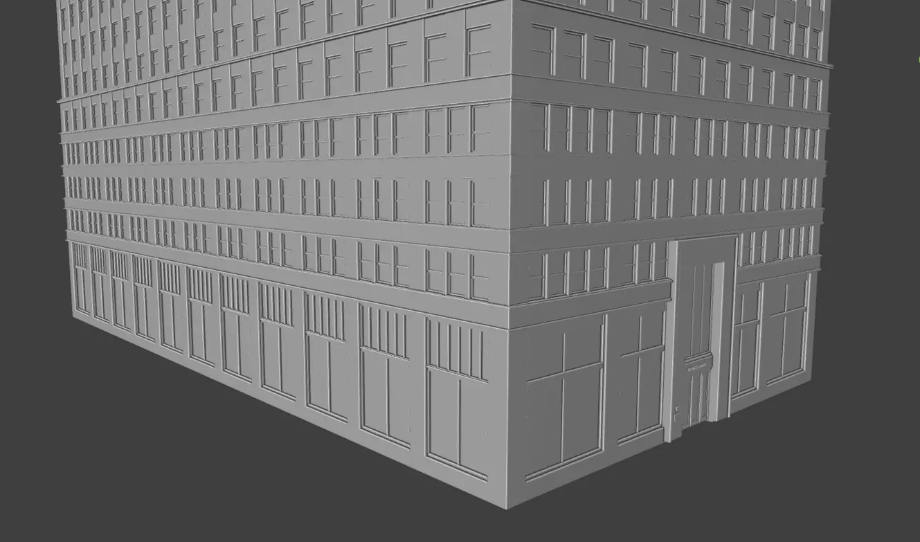 120 Wall Street Detailed Art Deco NYC Skyscraper High Poly 3D print model_19