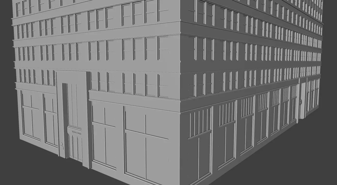 120 Wall Street Detailed Art Deco NYC Skyscraper High Poly 3D print model_21